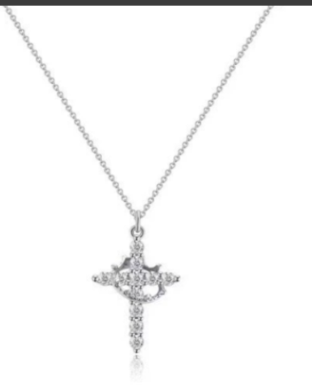 Crown Cross Necklace