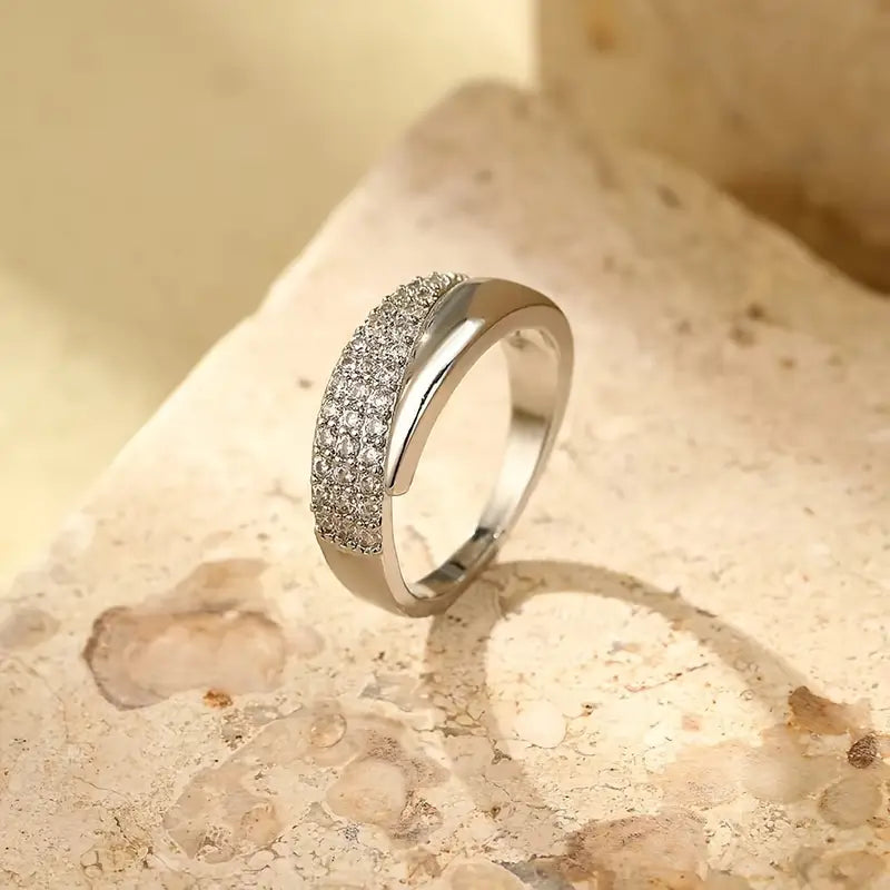 Elegant Adjustable Sparkle Ring
