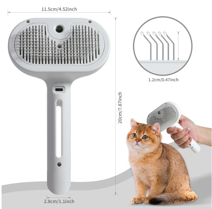 Pet Hair Spray Brush